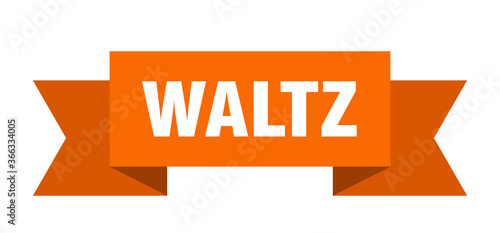 waltz ribbon. waltz paper band banner sign