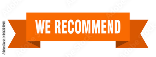 we recommend ribbon. we recommend paper band banner sign