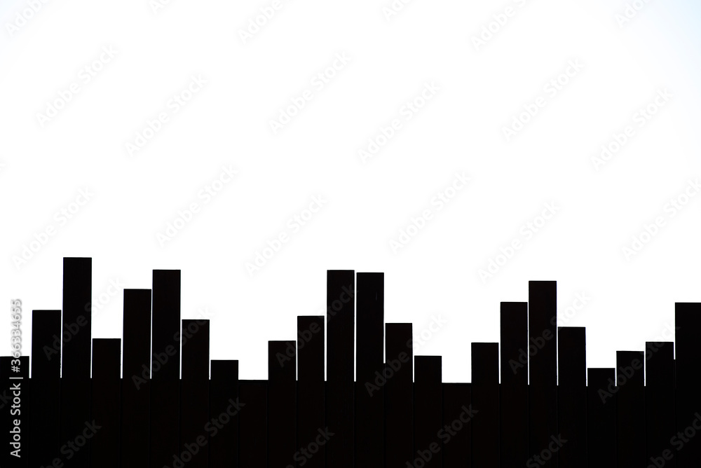 Obraz premium Graphics with vertical lines in black and white background