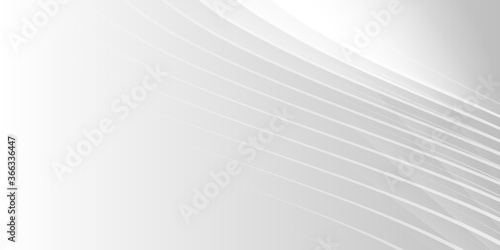Fototapeta Naklejka Na Ścianę i Meble -  Abstract white wave curve lines on grey luxury presentation background vector illustration.