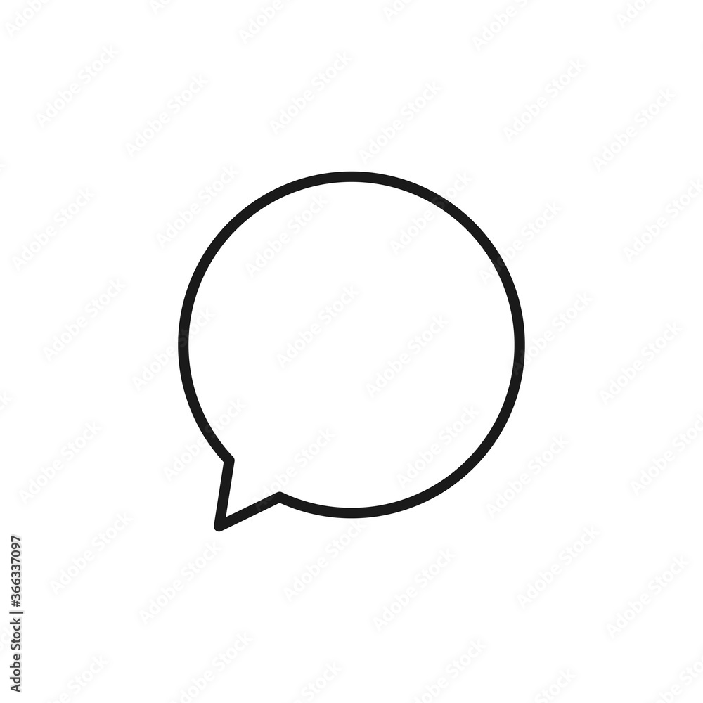 Speech bubble icon. Chat symbol modern, simple, vector, icon for website design, mobile app, ui. Vector Illustration Speech bubble icon. Chat symbol modern, simple, vector, icon for website design, mobile app, ui. Vector Illustration