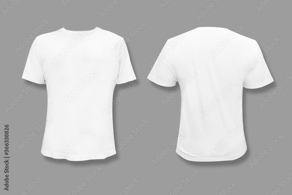 Isolated White T-Shirt with Blank Copy Space Isolated White T-Shirt with Blank Copy Space