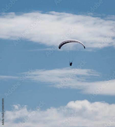 Paraglider against sky