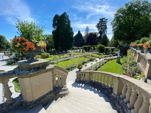 Italian Rose Garden or Italienscher Rosengarten (Flower Island Mainau on the Lake Constance or Die Blumeninsel im Bodensee) - Constance, Germany / Konstanz, Deutschland photo