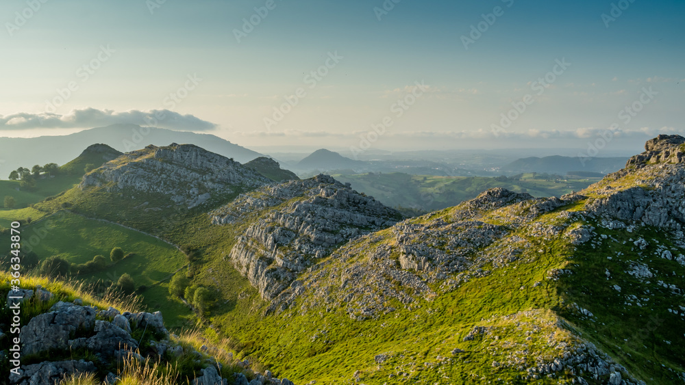 landscapes of the Lierganes area in Cantabria Spain