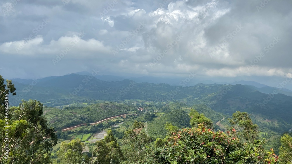 Obraz premium mountain landscape with clouds