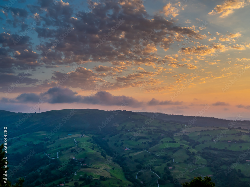 Fototapeta premium landscapes of the Lierganes area in Cantabria Spain