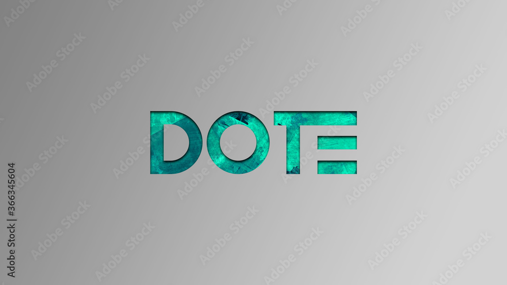 Obraz premium Arrière-plan et logotype de type illustration graphique pour Dote