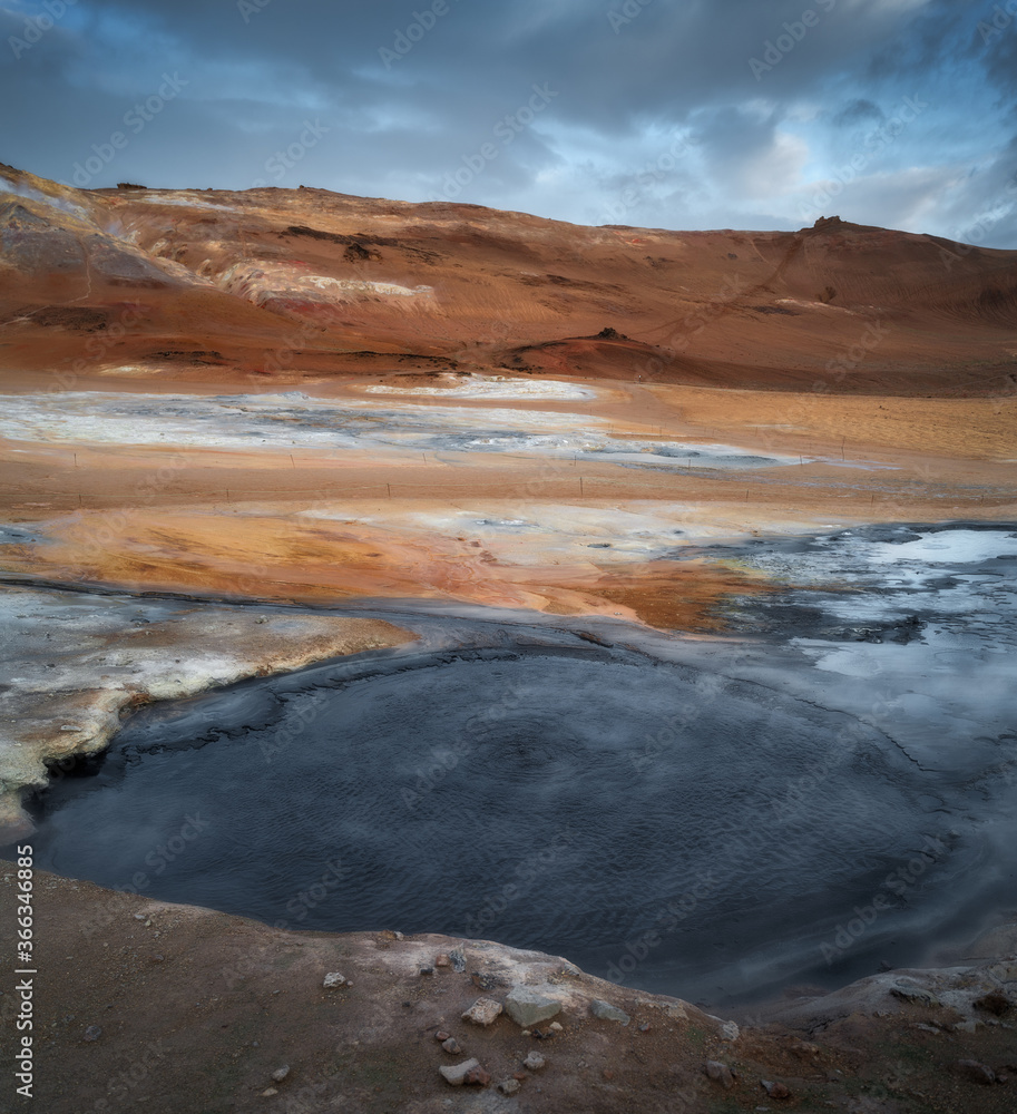 Namafjall Hverir geothermal area Northeast Iceland landscape