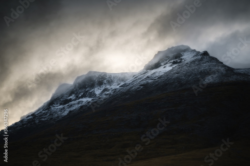 North Iceland beautiful nature dramatic landscape. Low clouds on mountains © Ivan Kurmyshov