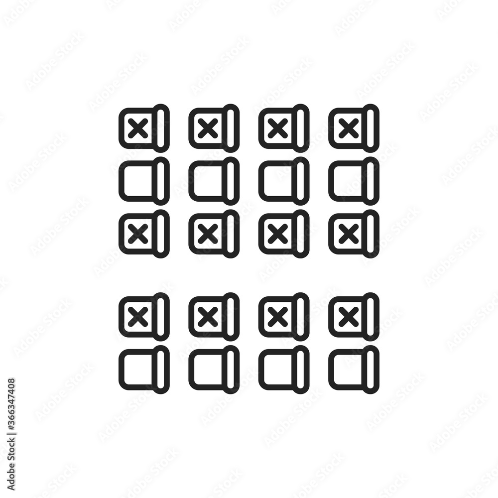 Seating on the plane black line icon. Safe travel. Pictogram for web, mobile app, promo. UI UX design element. Seating on the plane black line icon. Safe travel. Pictogram for web, mobile app, promo. UI UX design element.
