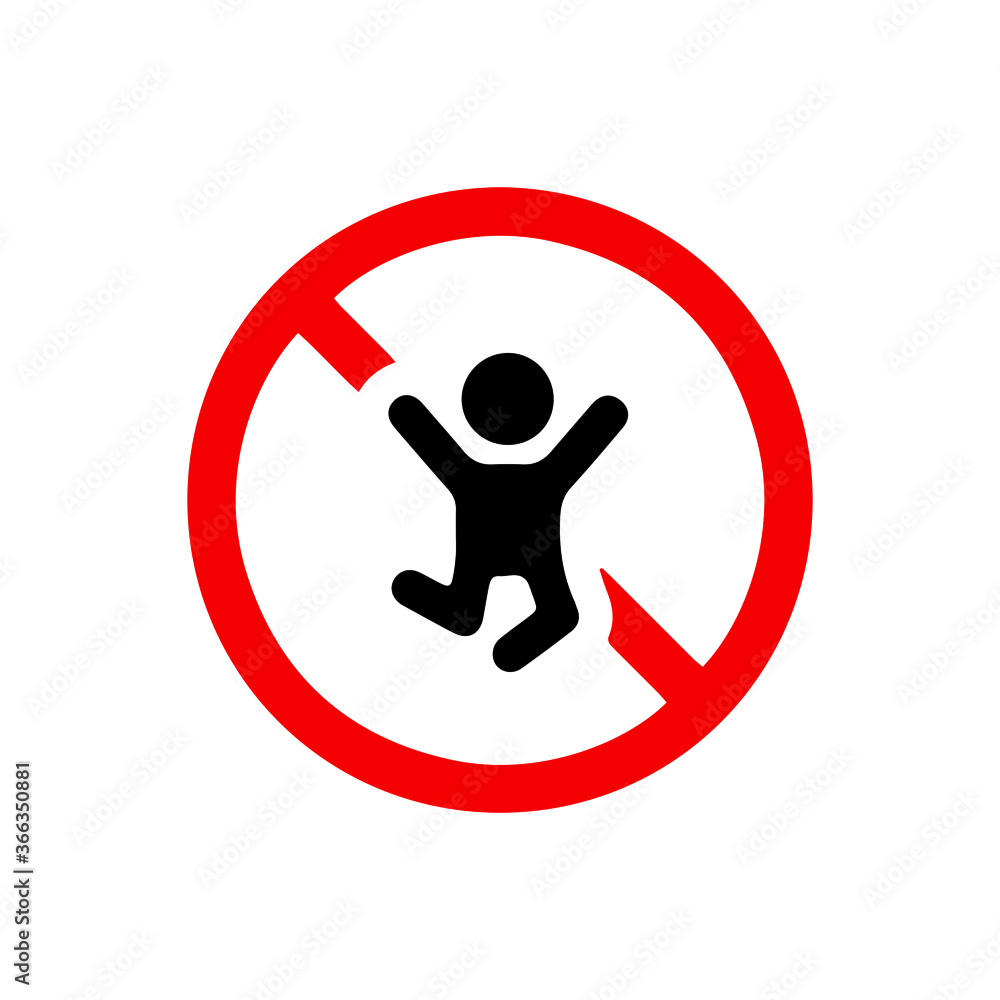 vector illusion icon of prohibited Enjoy with red circle and glyph icon vector illusion icon of prohibited Enjoy with red circle and glyph icon