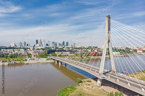 Warsaw, Poland - view of the city. 