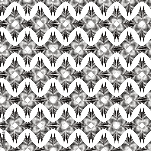textura con líneas curvas negras