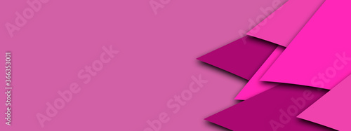 Abstract purple geometric background with modern blank layers for elegant banner concept