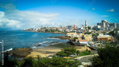 Coastline and skyline of Salvador, Bahia, Brazil © JooRoberto
