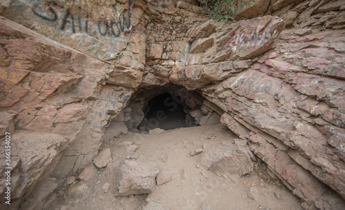 ancient stone cave, stone texture and background