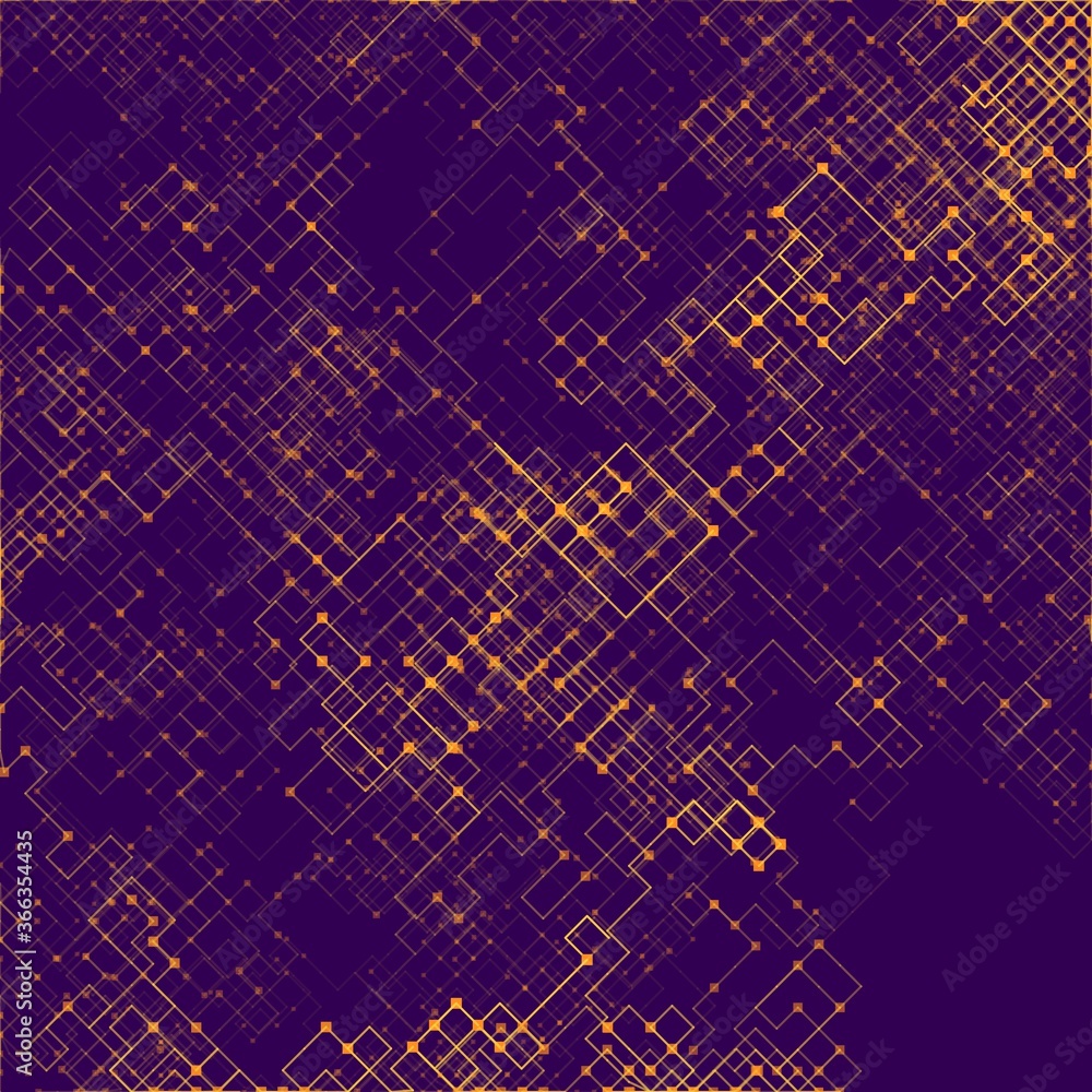 Abstract composition of fading lines and dots. Stranger walker modeling. Generative art. Abstract composition of fading lines and dots. Stranger walker modeling. Generative art.