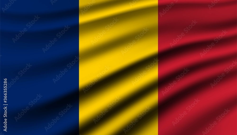 Flag of Chad background template. Flag of Chad background template.