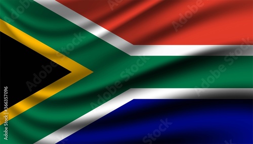 Flag of South Africa background template.
