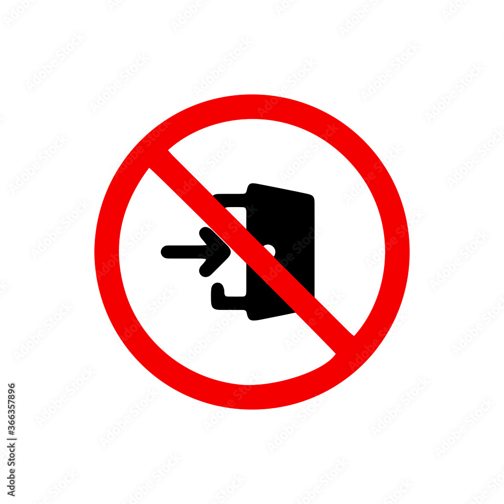 vector illusion icon of prohibited Enter with red circle on glyph icon vector illusion icon of prohibited Enter with red circle on glyph icon