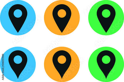 Geotag map tag geo tag for maps location vector logo icon GPS