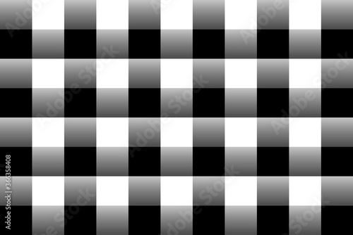 black and white checkered flag. Seamless black white grey gingham check pattern. Tartan/ plaid texture.
