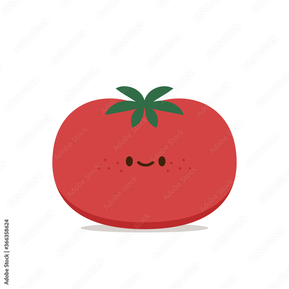 Tomato cartoon. Tomato character design. Tomato on white background. Tomato cartoon. Tomato character design. Tomato on white background.