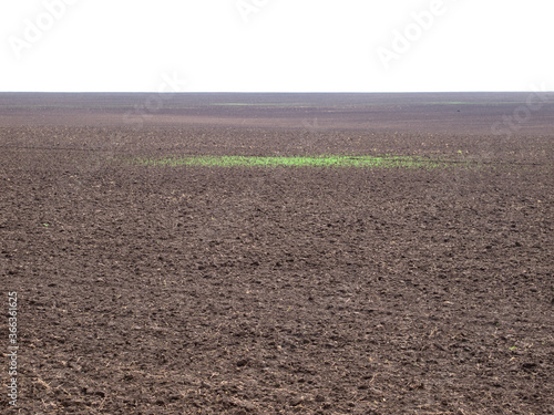 Isolated ploughed field