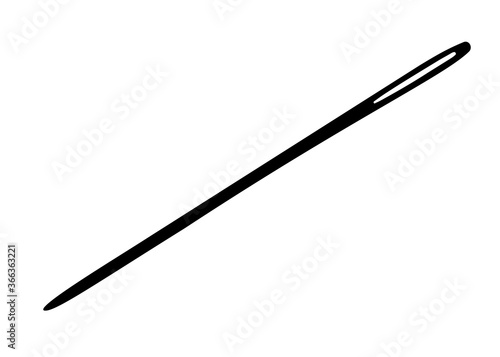 Needle. Vector image.