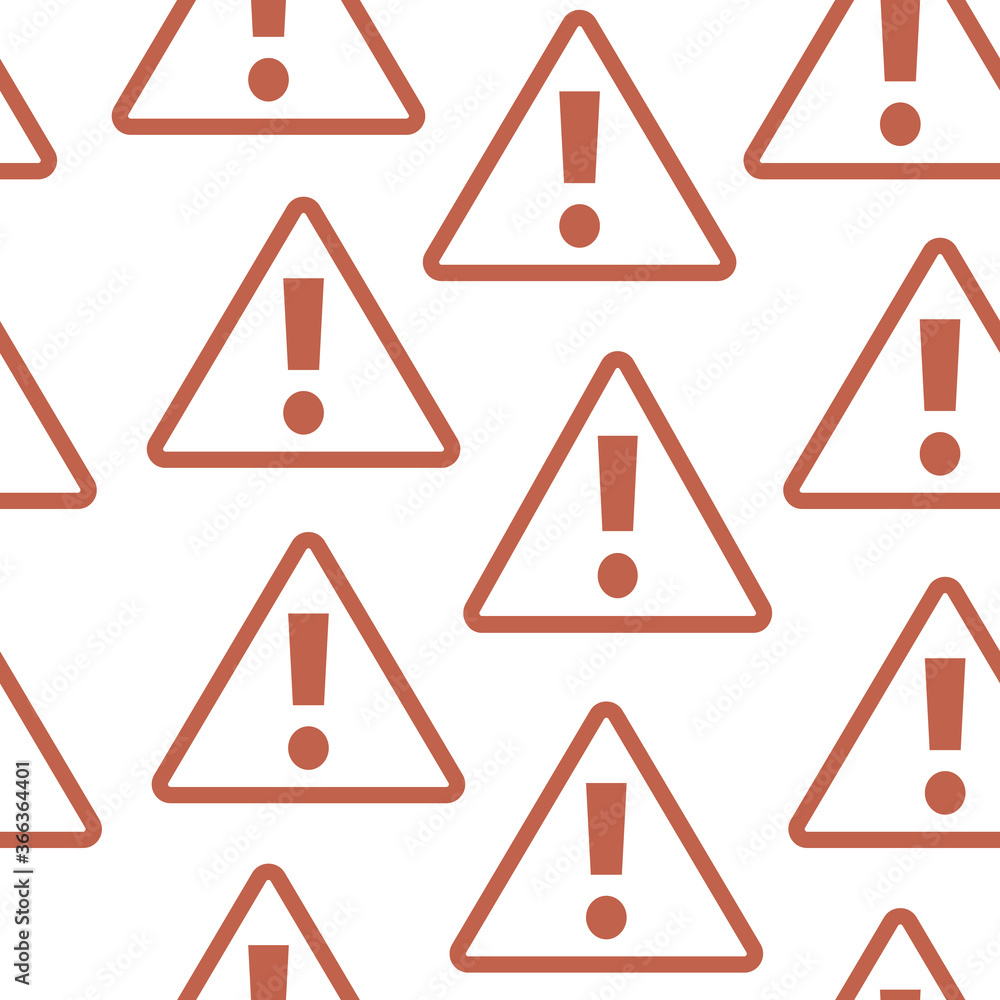 Seamless warning sign pattern on transparent background. Repetitive vector illustration. EPS 10. Seamless warning sign pattern on transparent background. Repetitive vector illustration. EPS 10.