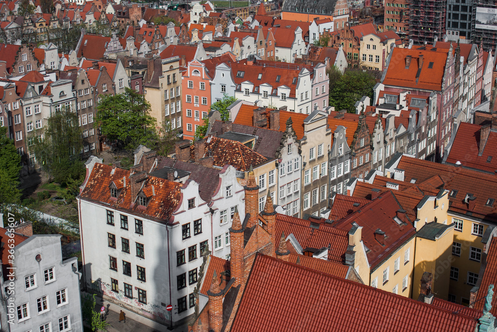 Fototapeta premium view of the old town of Gdansk
