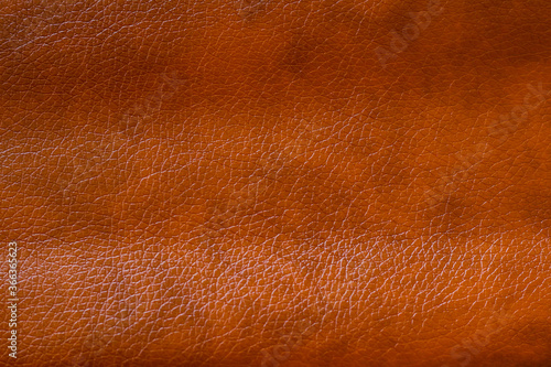 Brown leather as background, close up