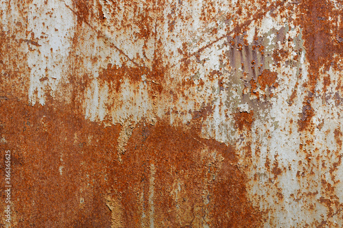 Grunge rusted metal texture, rust and oxidized metal background. Old metal ir...