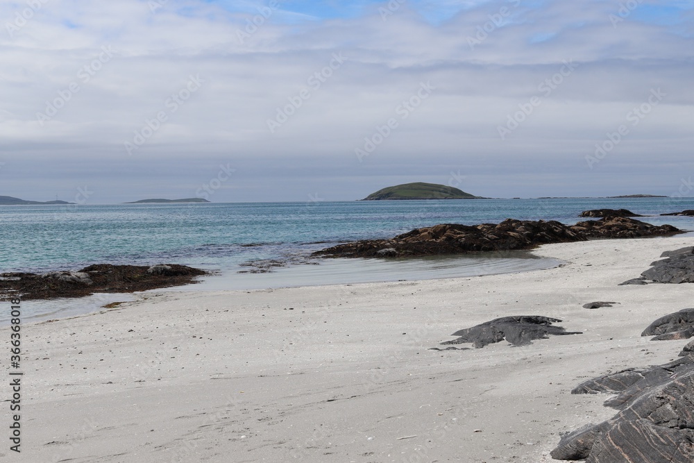 beach and sea, eriskay, outer hebrides, scotland beach and sea, eriskay, outer hebrides, scotland