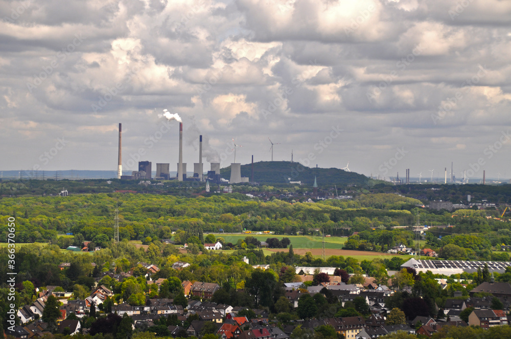 View on industry in the city of Bottrop, Germany. View on industry in the city of Bottrop, Germany.