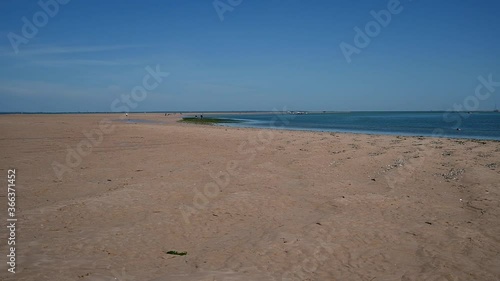 Banc de sable et plage sur l'Ile de Ré