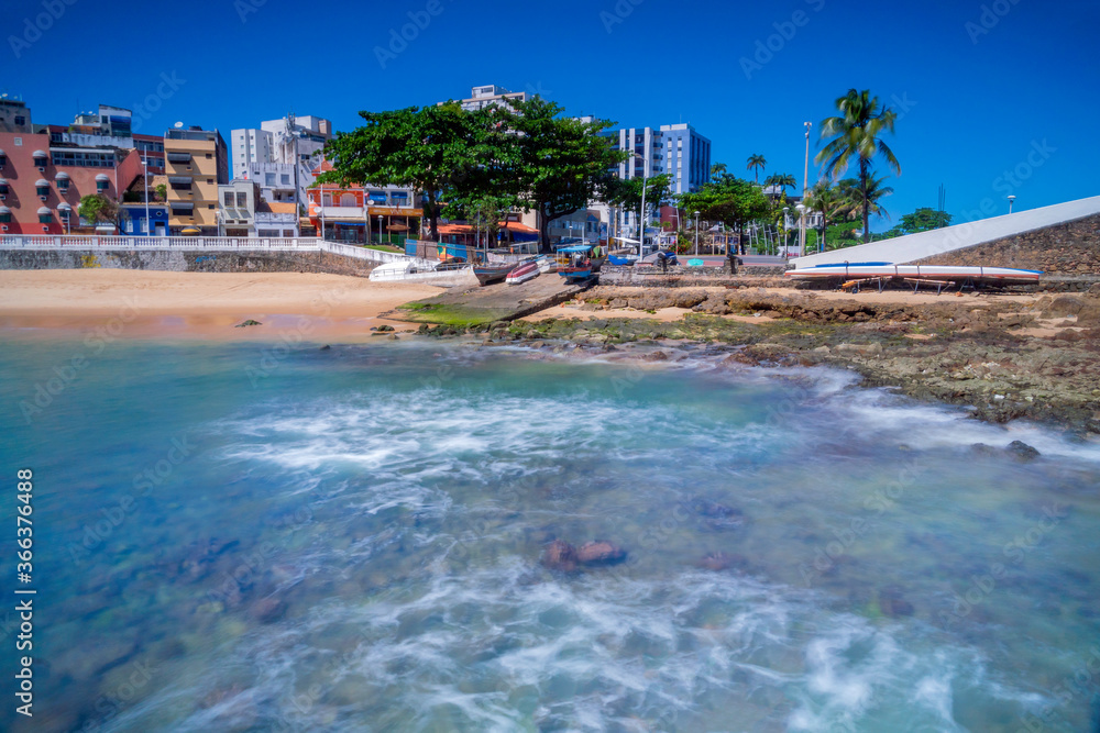 Salvador, Bahia, Brazil, July 21, 2020 - Porto da Barra Beach