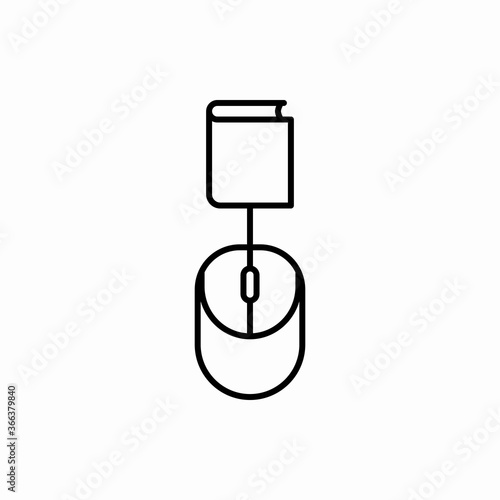 Outline online book order icon.Online book order vector illustration. Symbol for web and mobile