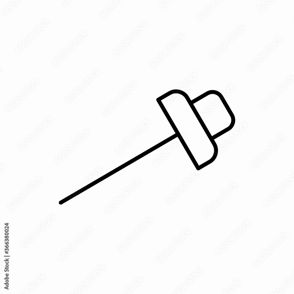 Outline paper pin icon.Paper pin vector illustration. Symbol for web and mobile Outline paper pin icon.Paper pin vector illustration. Symbol for web and mobile