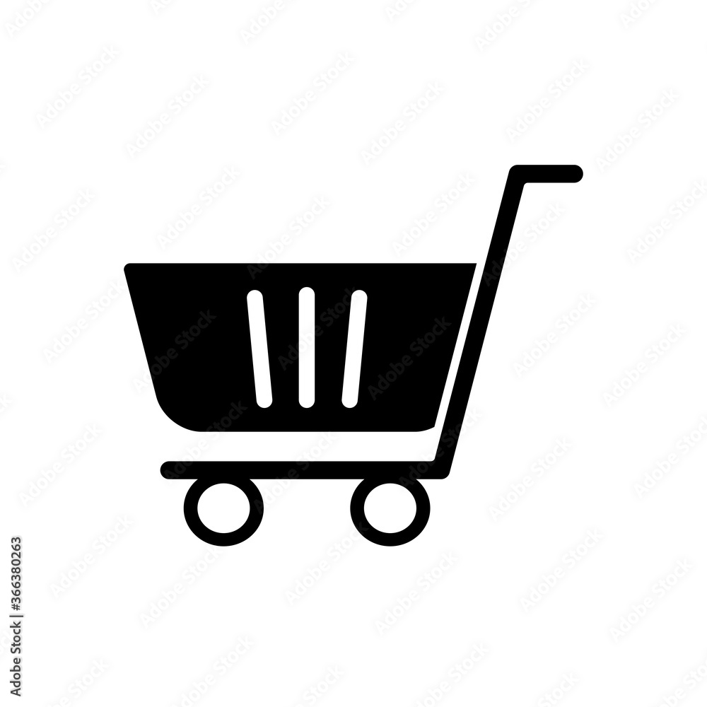 shopping cart icon, silhouette style shopping cart icon, silhouette style