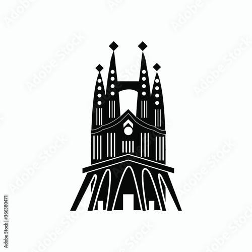 barcelona icon vector