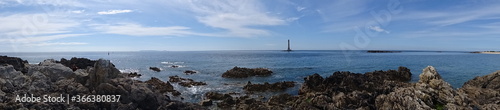 vue panoramique du Phare de Goury, Cap de la Hague en Normandie, France, juin 2020