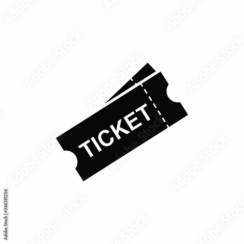 ticket icon vector