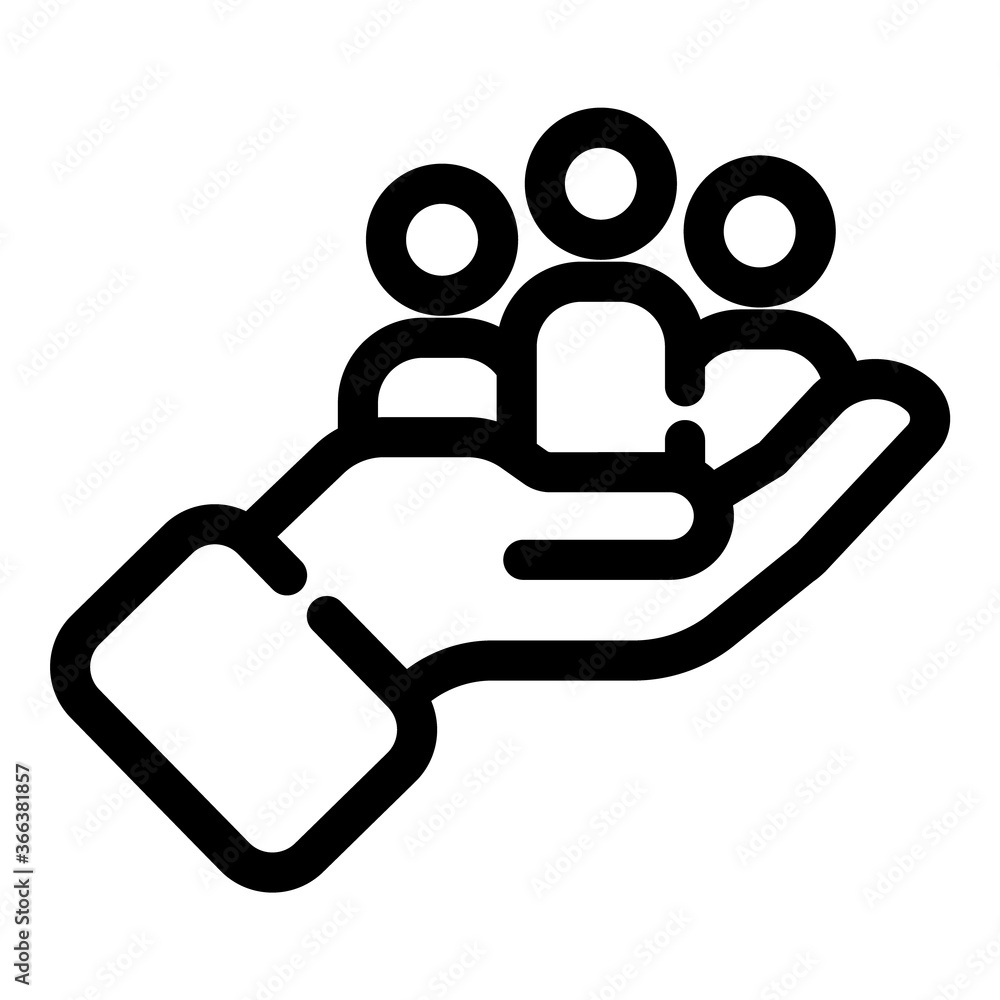 Team Management Flat Icon Isolated On White Background Team Management Flat Icon Isolated On White Background