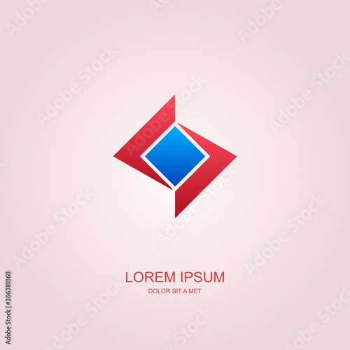 Free Download Business abstract vector template design emblem logo, Business technology universal idea - GFXLoad