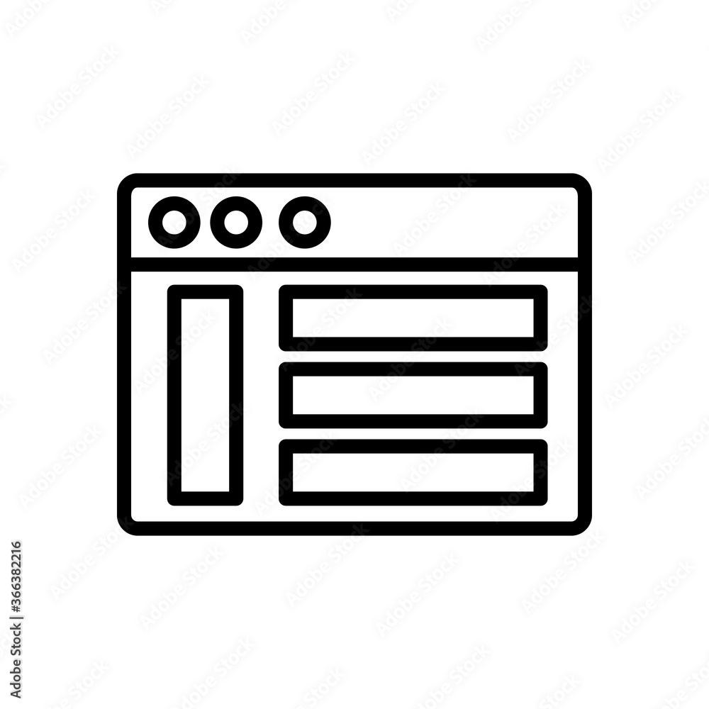 Browser, web site, icon. Simple line, outline vector elements of internet explorer icons for ui and ux, website or mobile application Browser, web site, icon. Simple line, outline vector elements of internet explorer icons for ui and ux, website or mobile application