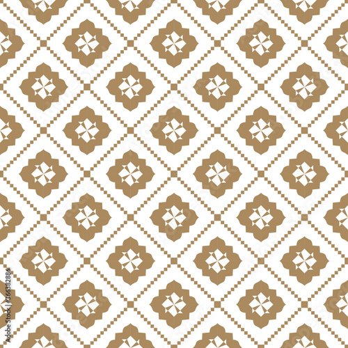 Geometric diamond pattern seamless repeat background