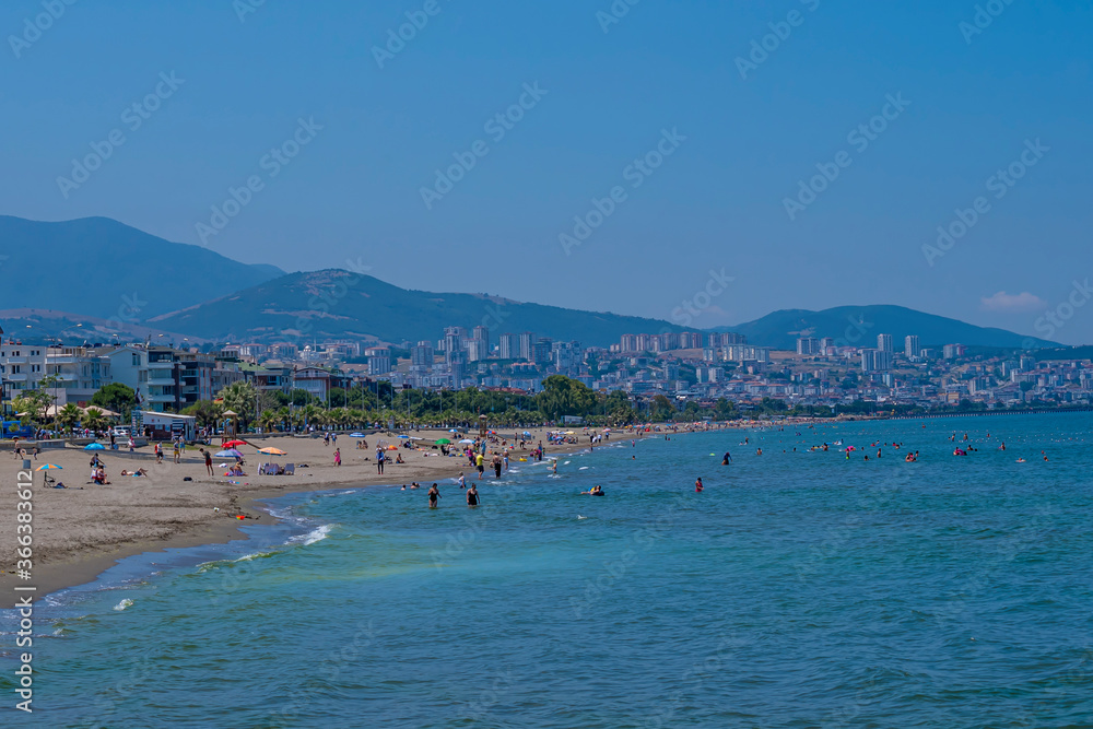 Atakum beach in Samsun city