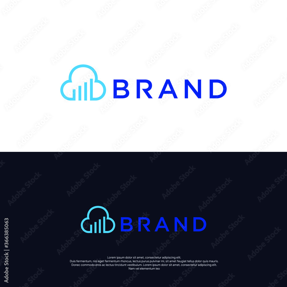 Cloud Tech Logo Design Template Cloud Tech Logo Design Template